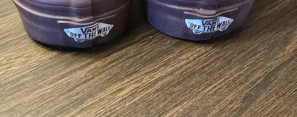 Vans Boys Burgundy High-Top Sneakers 3.5